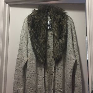 Fur Lined Cardigan
