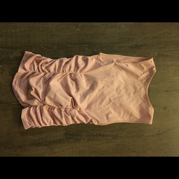 BCBG Pink O/S Rouched Tank - Picture 2 of 2