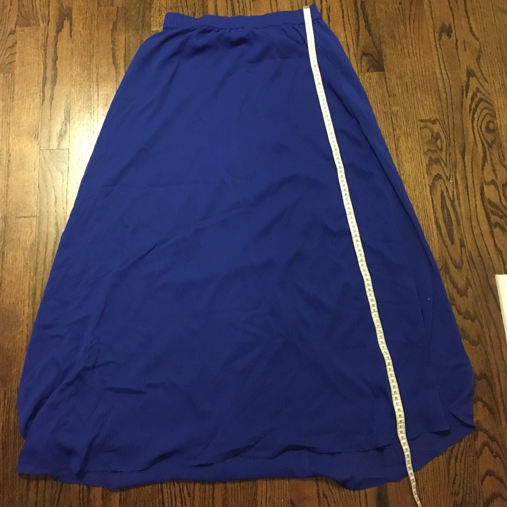 Cobalt blue long skirt. Small