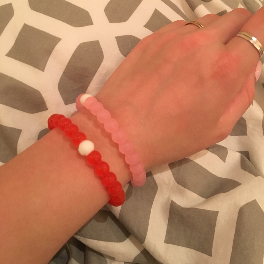 Pink and red AUTHENTIC lol so bracelets