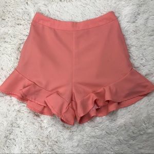 Passion Fusion Ruffled High Waisted Shorts
