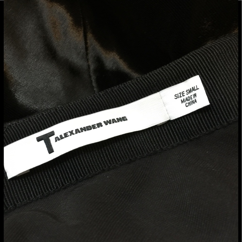 T by Alexander Wang Black Velvet Maxi Skirt - Picture 5 of 5