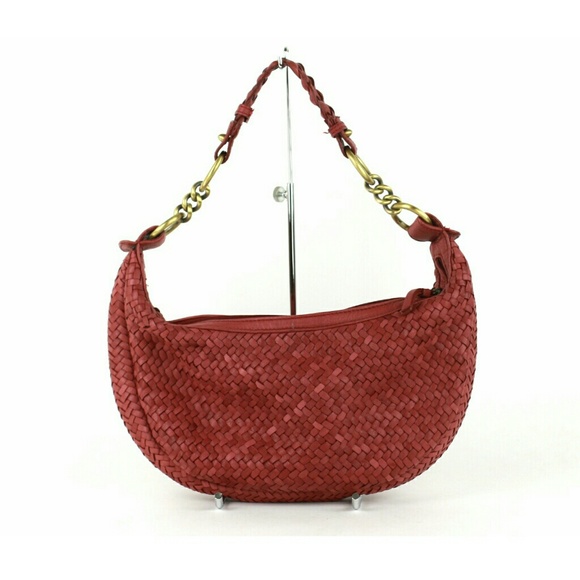 Donald J. Pliner Handbags - Donald J Pliner woven leather hobo bag