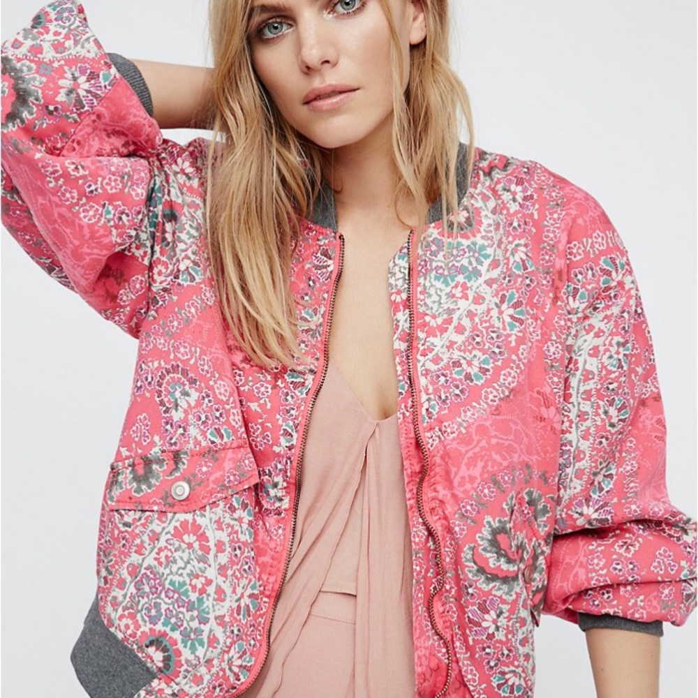 Printed Bomber Jacket