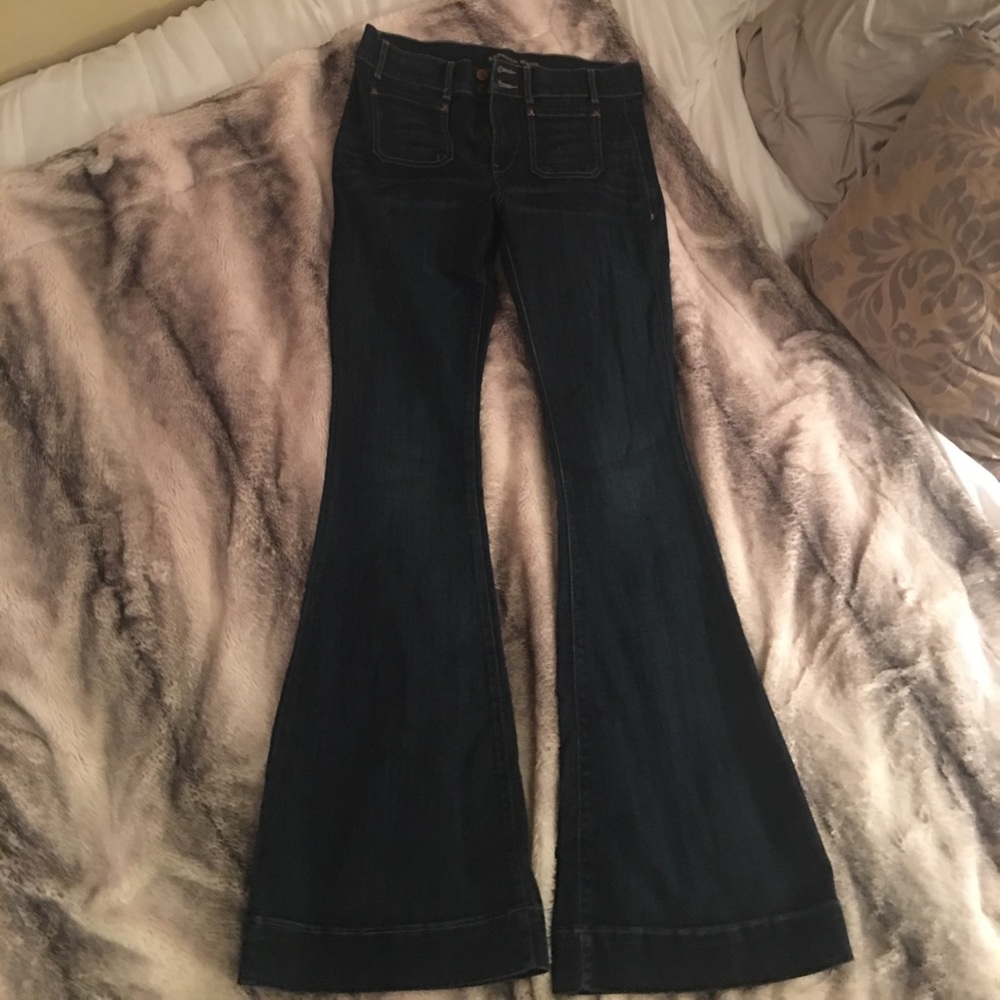 Express Bell Flare Jeans - Mid Rise