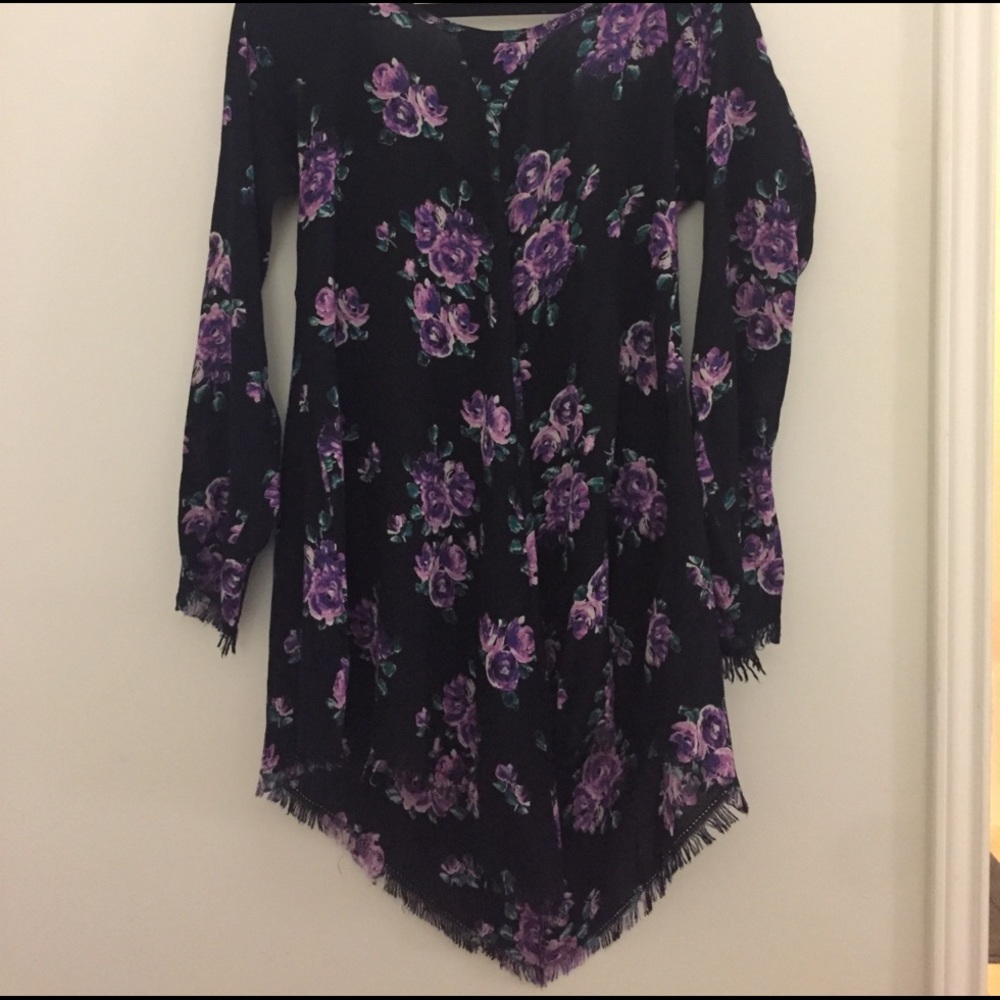 UO raw edge tunic