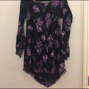 UO raw edge tunic