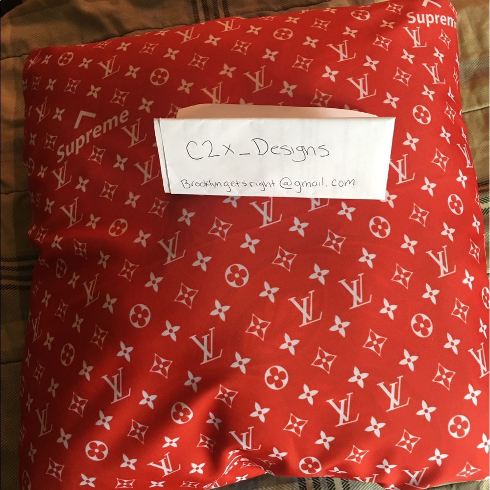 Lv x supreme pillow