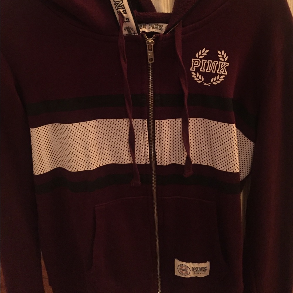 Victoria's Secret pink zip up hoodie
