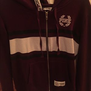 Victoria's Secret pink zip up hoodie