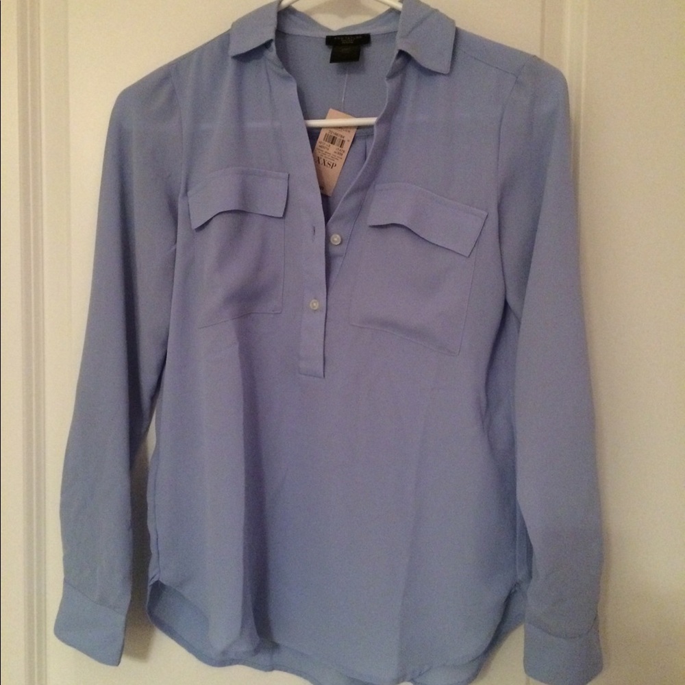 NEVER BEEN WORN - Light Blue, Ann Taylor Blouse.
