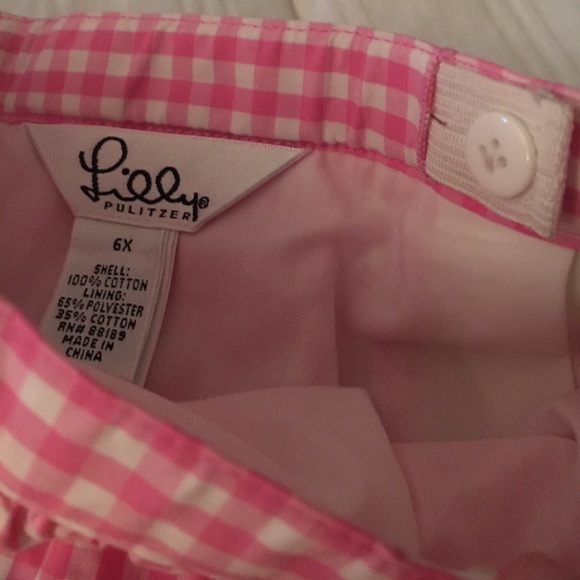 Nwt lilly Pulitzer girls skirt size 6x Gingham - Picture 4 of 4