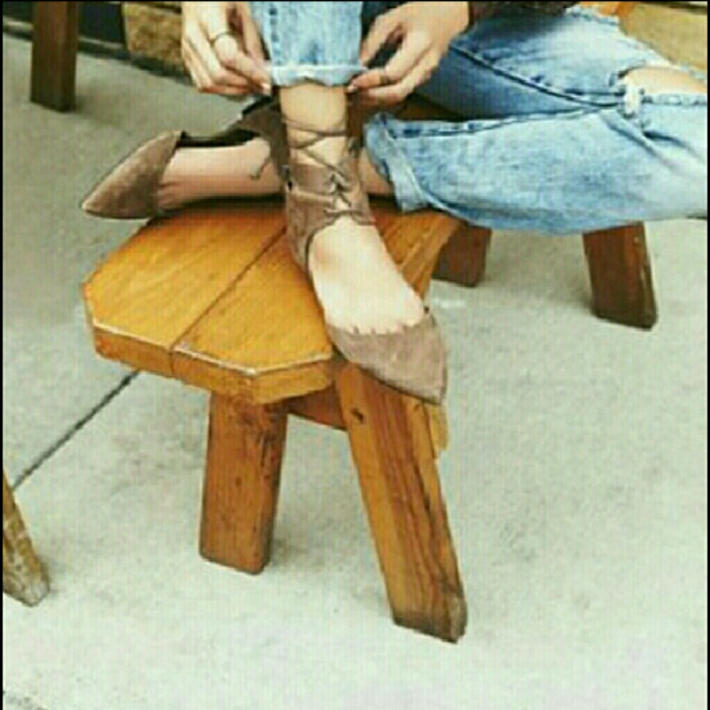 Sold***Free People Schutz brown kolida flats!