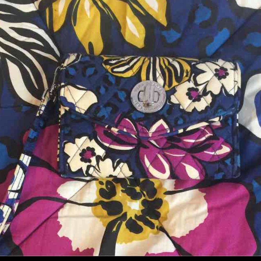 African violet vera Bradley wristlet