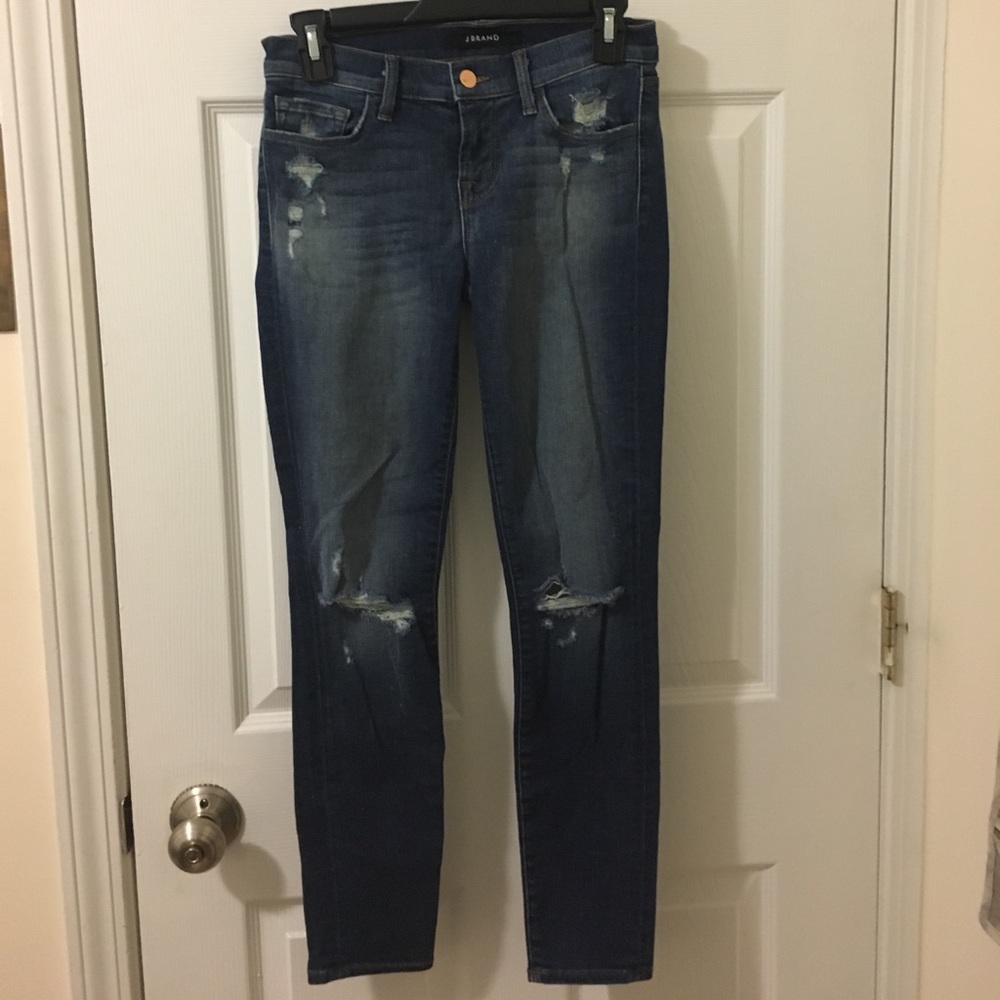 J Brand low rise super skinny crop affinity jean