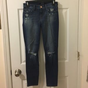 J Brand low rise super skinny crop affinity jean