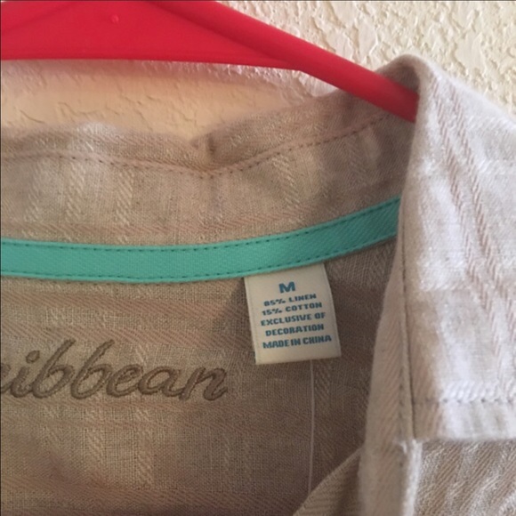 NWT Caribbean Button Down - Picture 3 of 4
