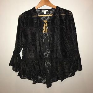 Sheer Lace Cardigan