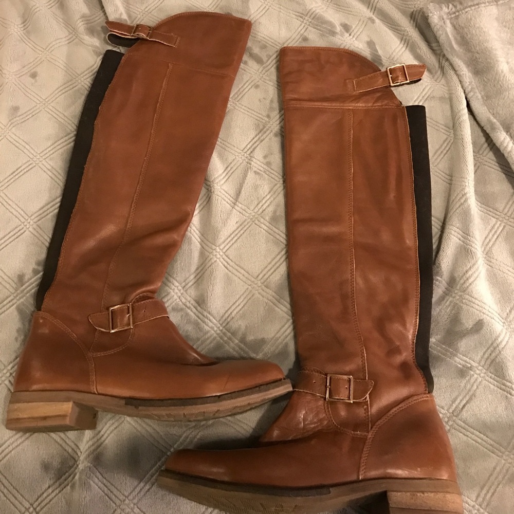Aldo Tall Riding Boots with Buckles