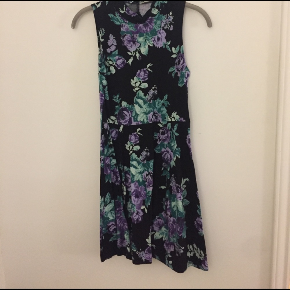 UO mock neck backless dress
