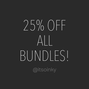  25% OFF ALL BUNDLES! + COMBINED SHIPPPING! 25% OFF ALL BUNDLES! + COMBINED SHIPPPING! 