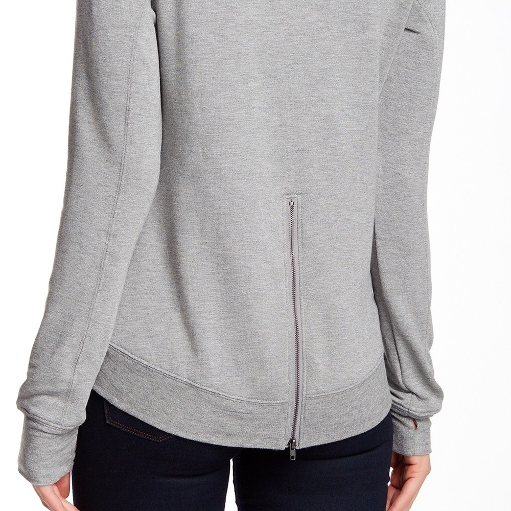 ⚡️Sale⚡️H by Bordeaux Back Zip Fleece Sweatshirt