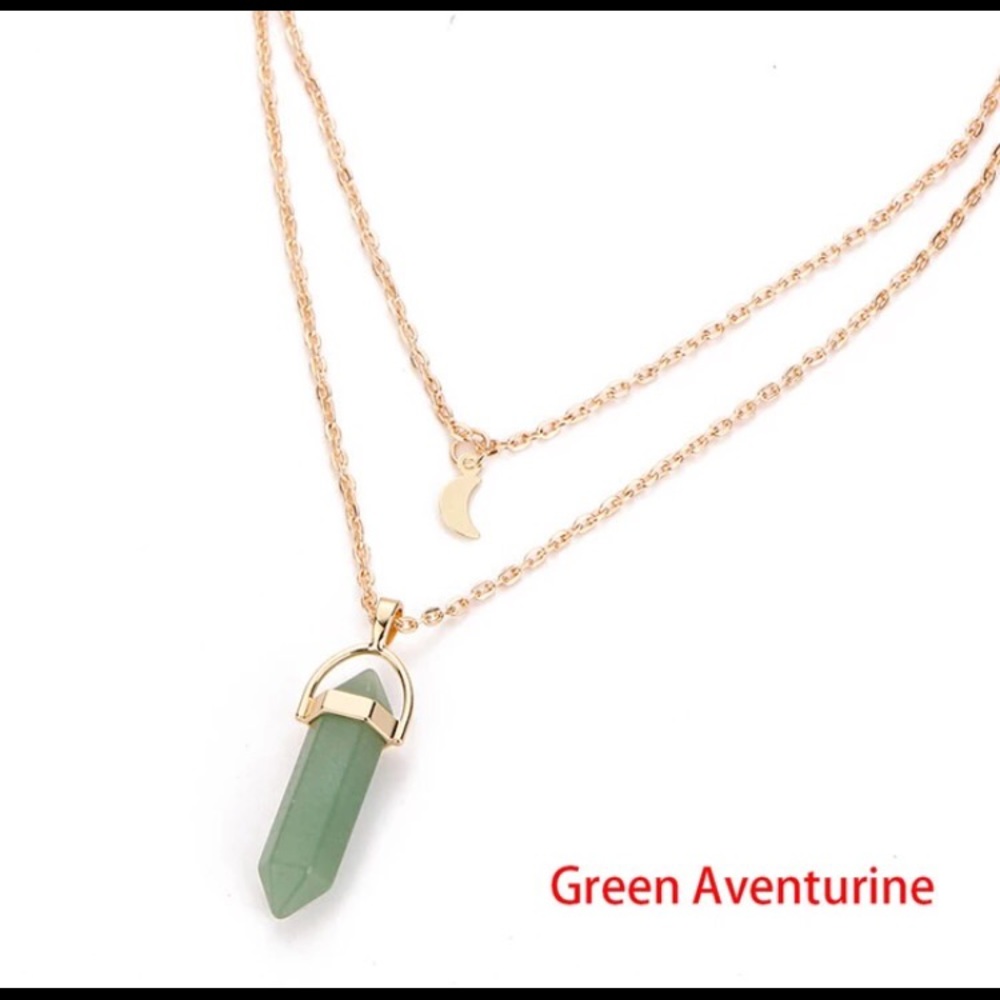 Stone & Moon Necklace - Picture 7 of 8