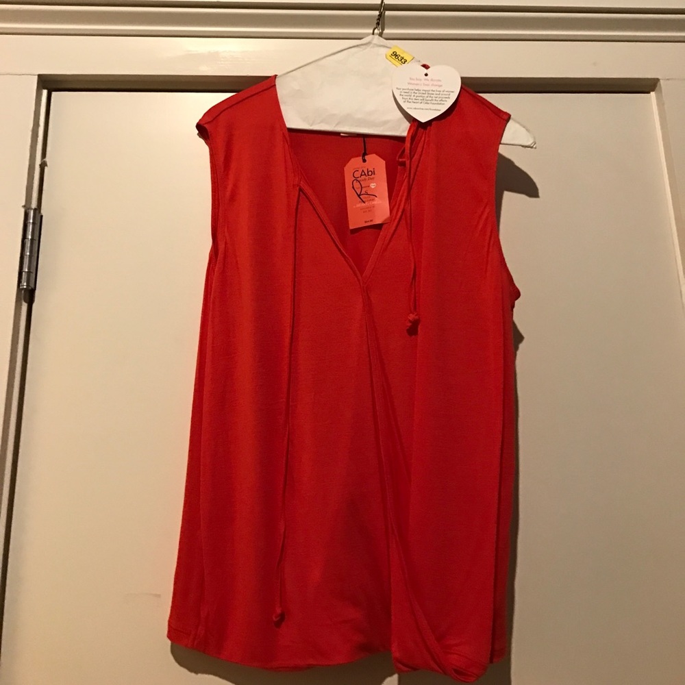 Bright orange spring cabi shirt