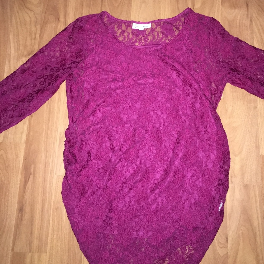 Lace 3/4 sleeve dress top