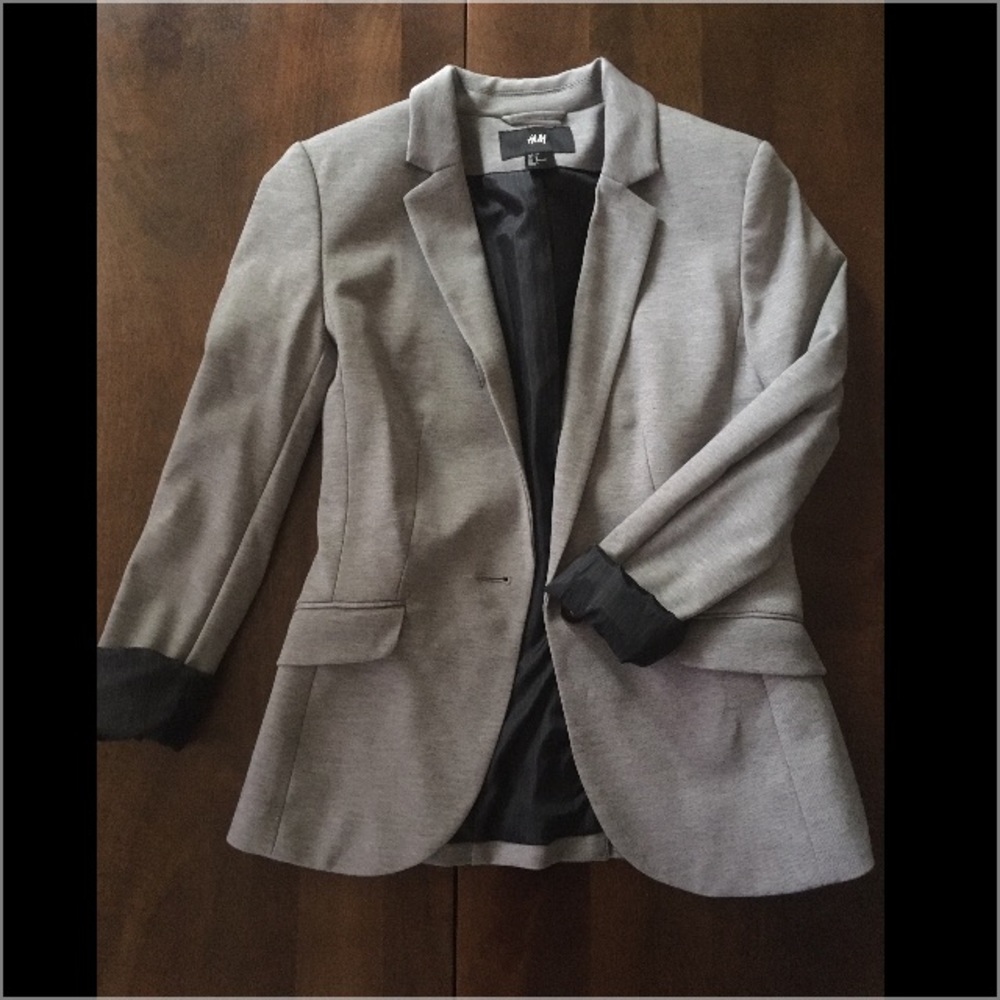 H&M light grey blazer