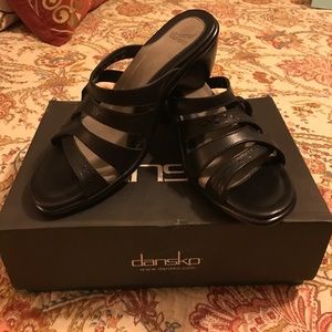 Dansko Black Sandals