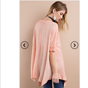 Plussize Bns Boat Neck Shark Bite Tank Tunic