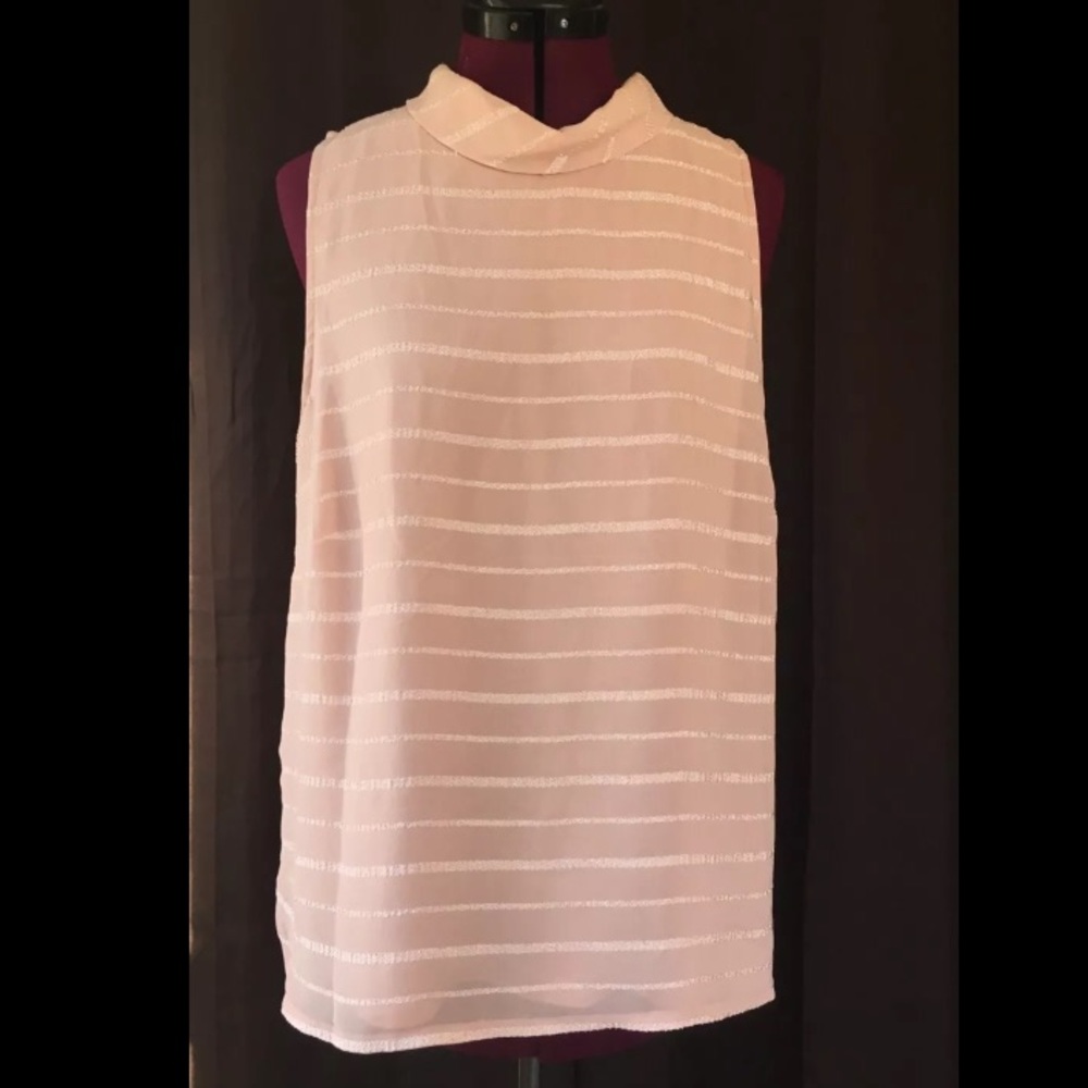 Bobeau Cowel Turtle Neck sleeveless Shirt