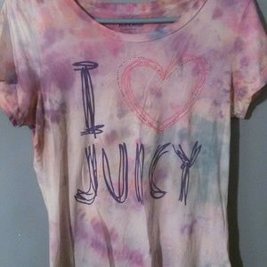 Hand tie dyed juicy tee