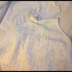 Open back halter top