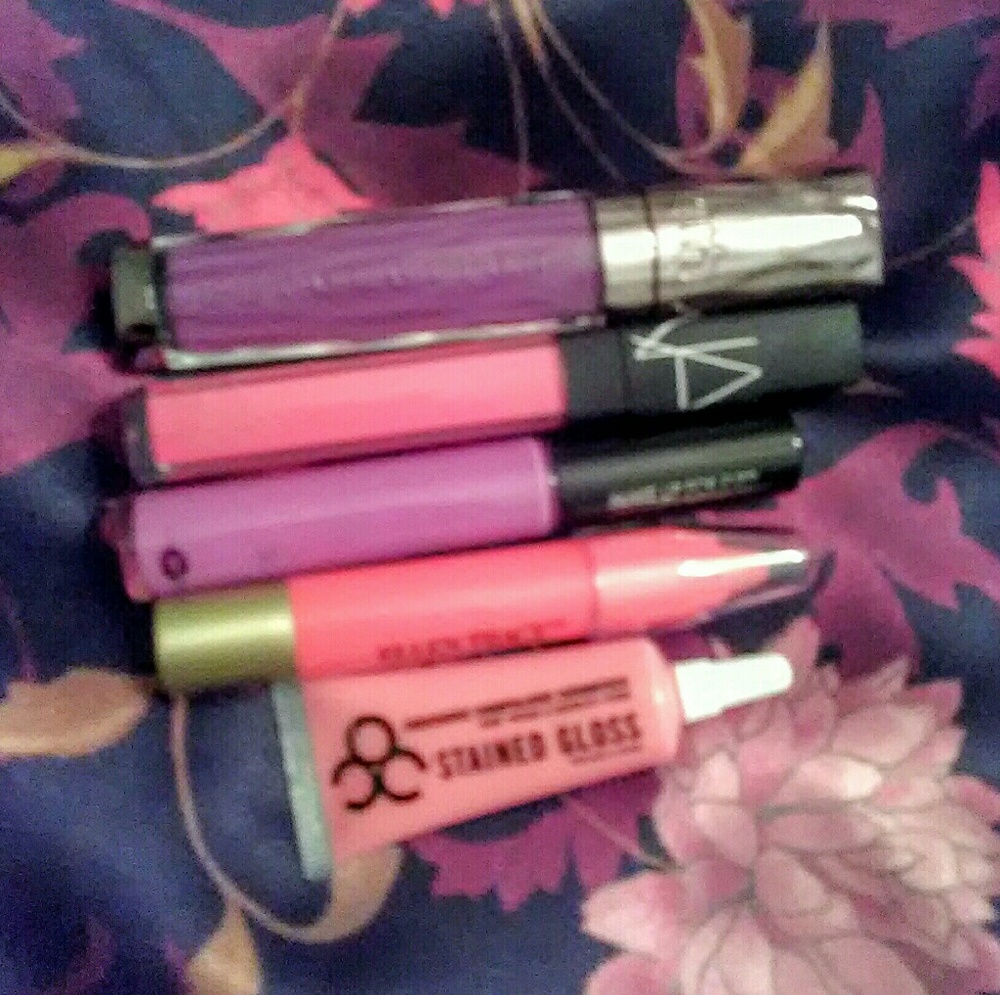 5 Pc Name Brand Lippy Bundle Purple Pink And Red