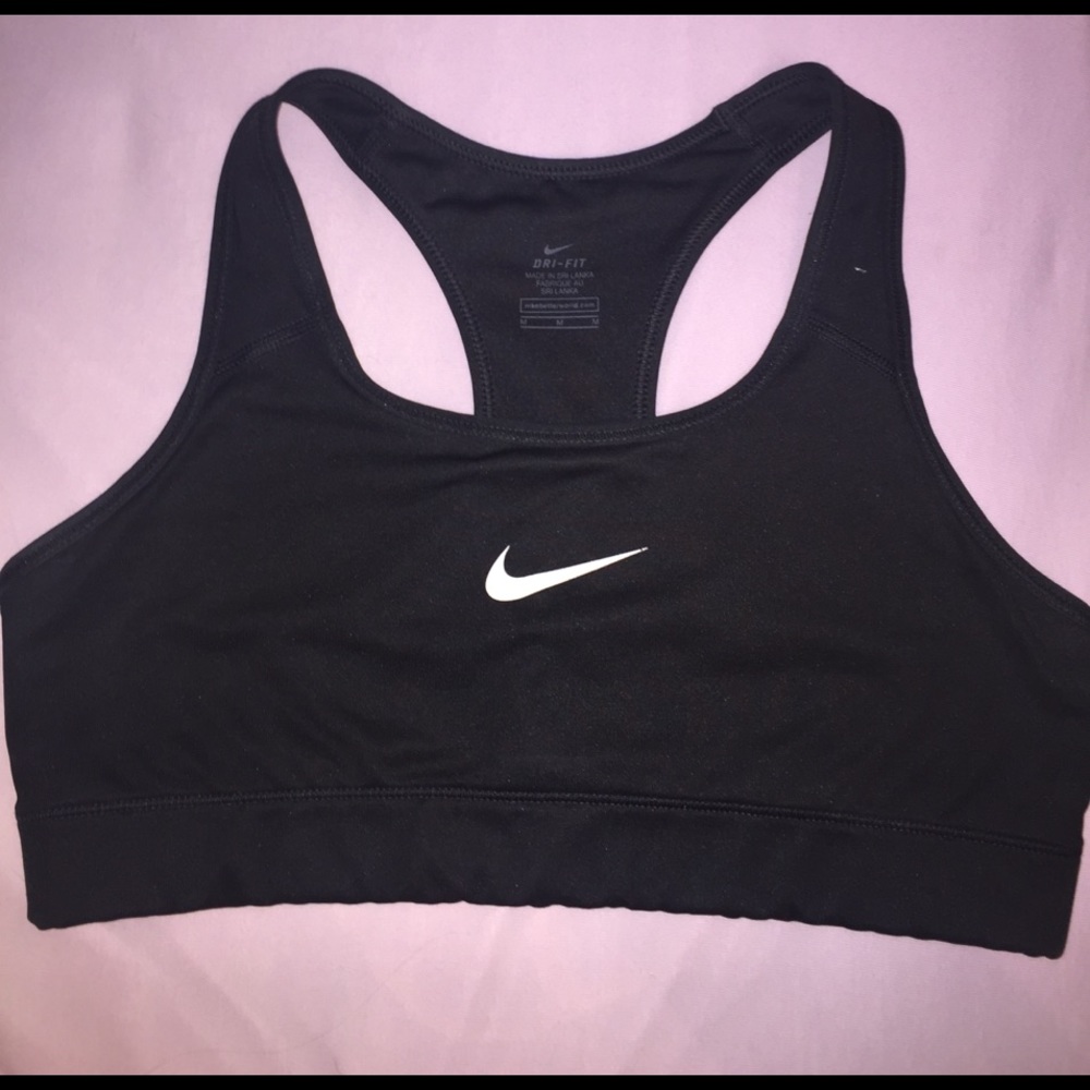 Black Nike sports bra