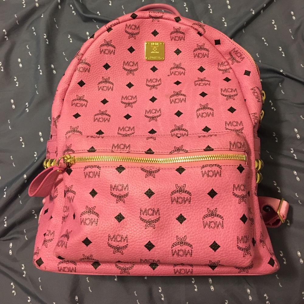 Pink MCM Backpack