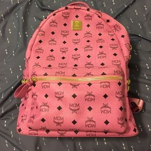 Pink MCM Backpack