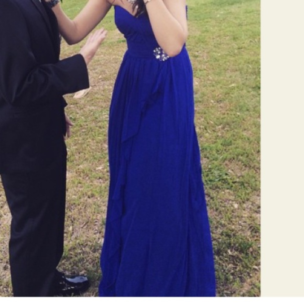 Royal blue prom dress
