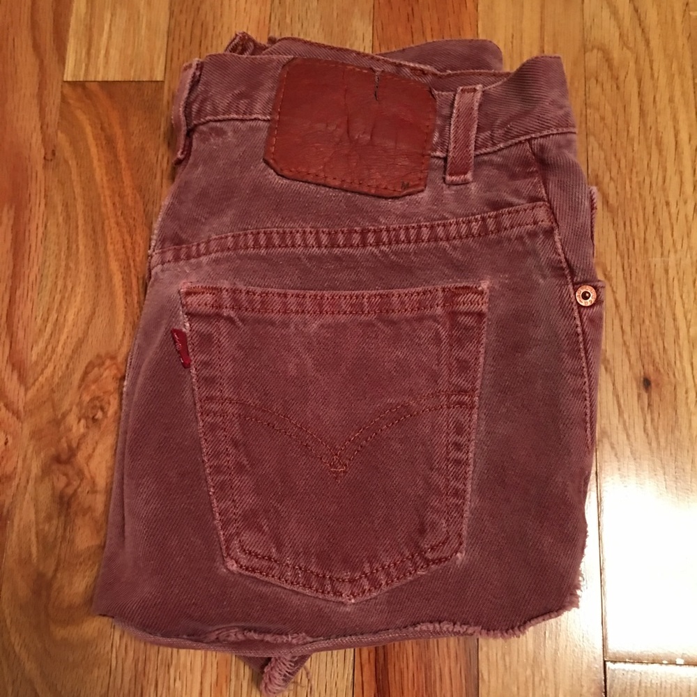 Levi's red/maroon shorts