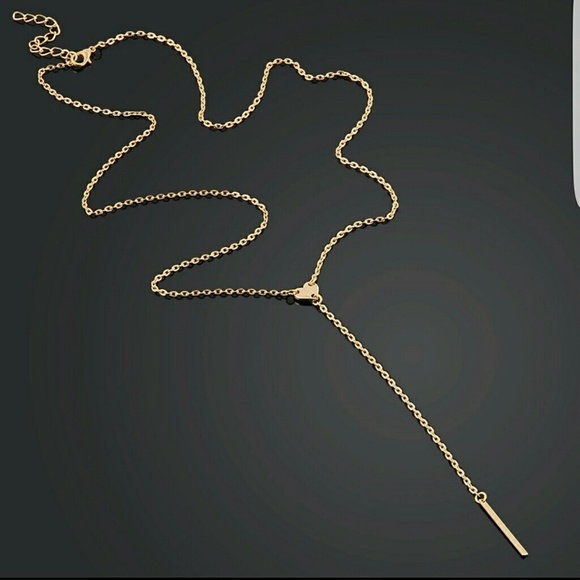 Sexy Gold/Silver Bar Tassel Pendant Necklace - Picture 5 of 10