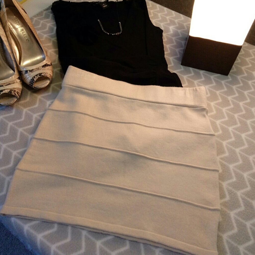 Love Culture Beige Miniskirt