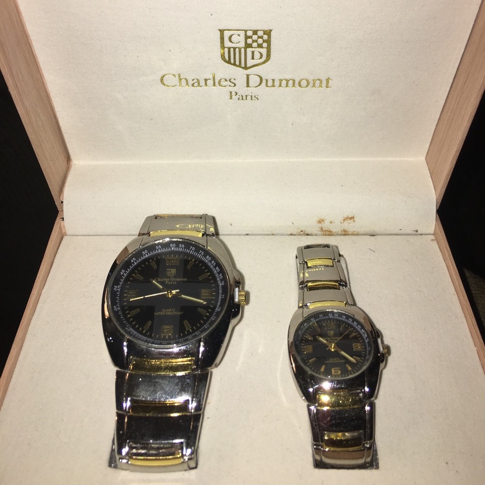 Charles Dumont Paris his and hers watch set