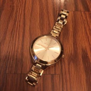 Michael Kors Rose Gold Slim Runway Watch