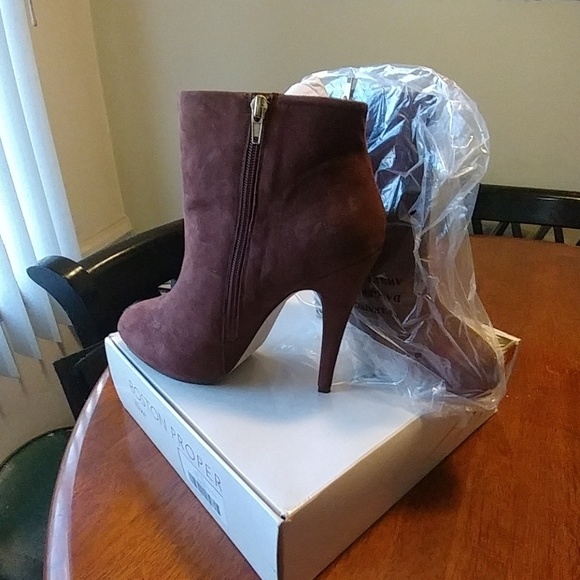 SUEDE PERFECT BOOT CHOCOLATE BROWN - Picture 2 of 3