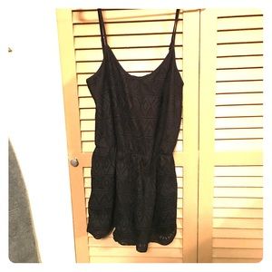 Cute little Lacey black romper!