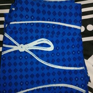 OS leggings blue bows