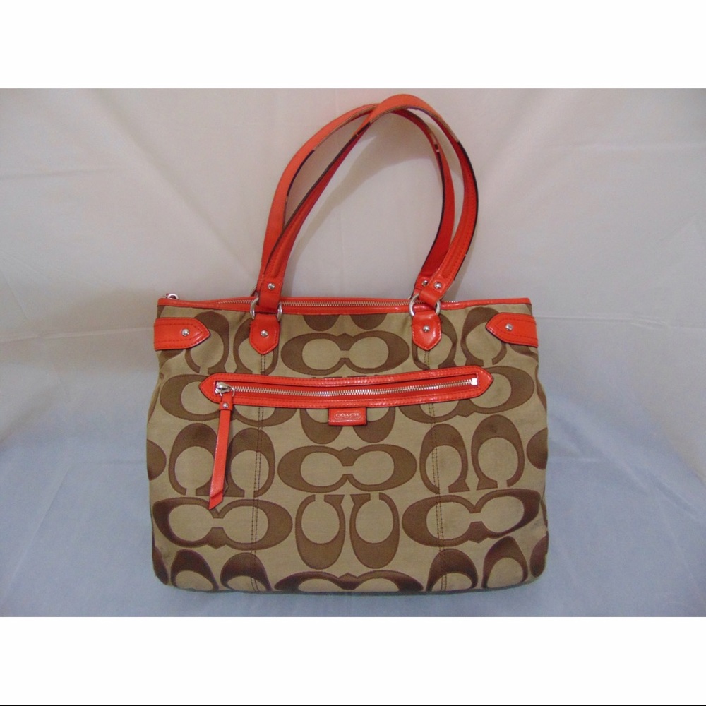 Authentic Coach Daisy Outline Signature Emma Tote