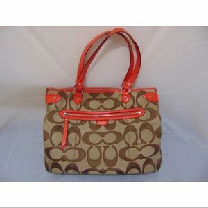 Authentic Coach Daisy Outline Signature Emma Tote